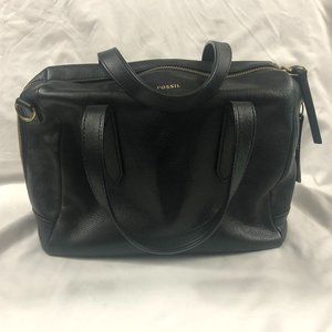 Fossil black Sydney satchel purse